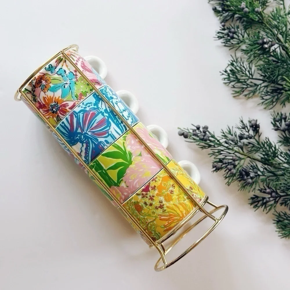 Lilly Pulitzer Target Cappuccino Mug Set - Picture 3 of 9